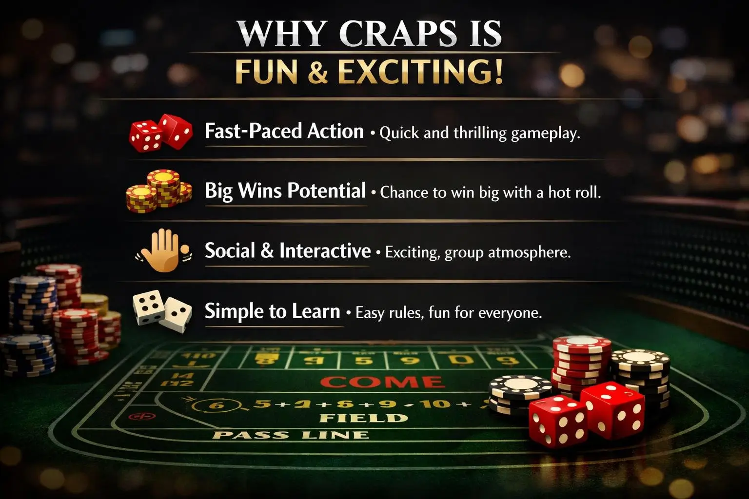 Craps Game Guide Featured Image