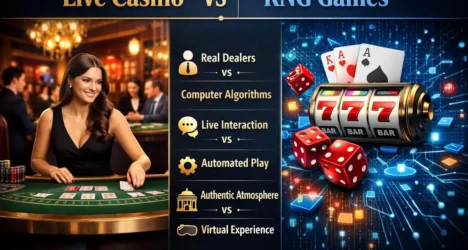 Live Casino Vs Rng Games Comparison
